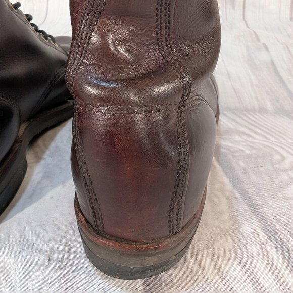 Vintage Chippewa Original Cordovan Leather Men's Work Boots - Picture 5 of 13